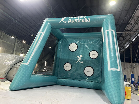 Interactieve game Custom Branded opblaasbare Hockey Australië Doel Practice Doel