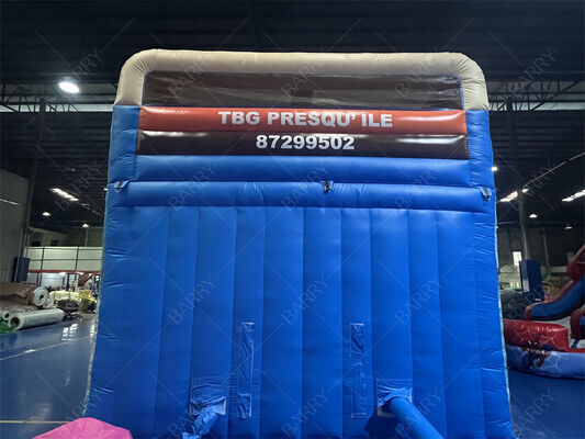 Opblaasbare glijbaan met dubbele baan, thema Moana, commerciële kwaliteit, springkussen met zwembad voor kinderen