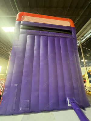 Commerciële Dubbele Baan Opblaasbare Glijbaan met Zwembad, Trendy Neon/TikTok Thema Droge/Natte Glijbaan voor Feestverhuur & Evenementen Kinderspeelsysteem