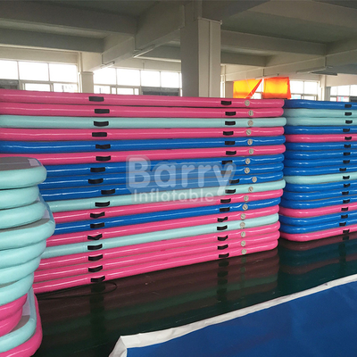 Blauwgroene Roze Kleur 3X1m Opblaasbare Gymnastiekmatten EN14960