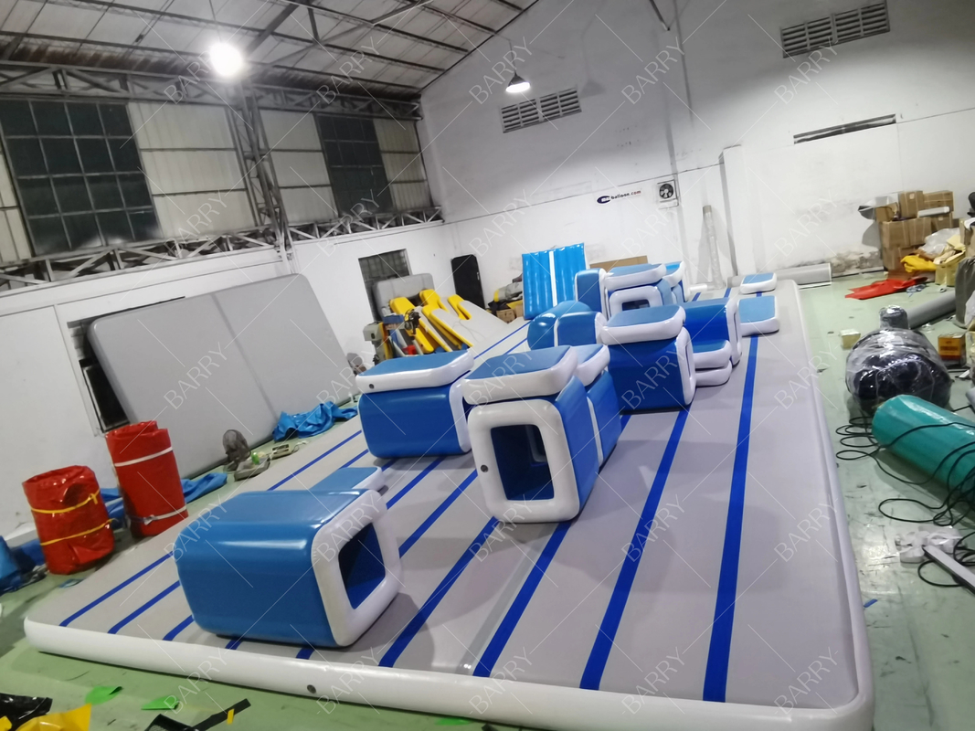 Opblaasbare Airtrack Tumbling Gym Mat Voor Gymnastiek Volwassen Ninja Warrior Obstakelbaan Parkour Air Track