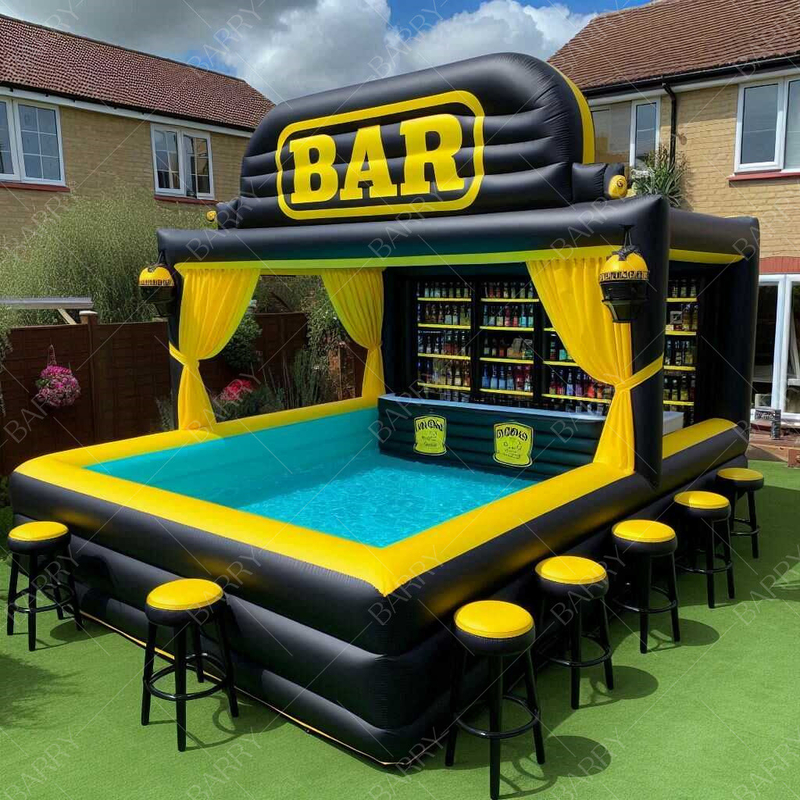 Fabriek op maat van hoge kwaliteit buiten recreatie en entertainment opblaasbare zwembad bar met tent