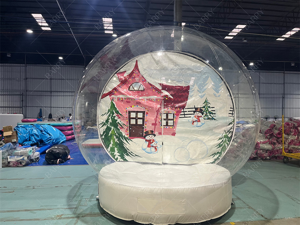 3m Nachtclub Decoratie Kerst Klare sneeuwbol tent opblaasbaar Kerstman Huis Kerstman Grotto Oxford Kerstmis Bubbel tent
