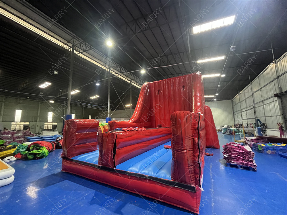 Party opblaasbare indoor en outdoor Bounce Game Red Bungee Run Plezier met deze 2-lane