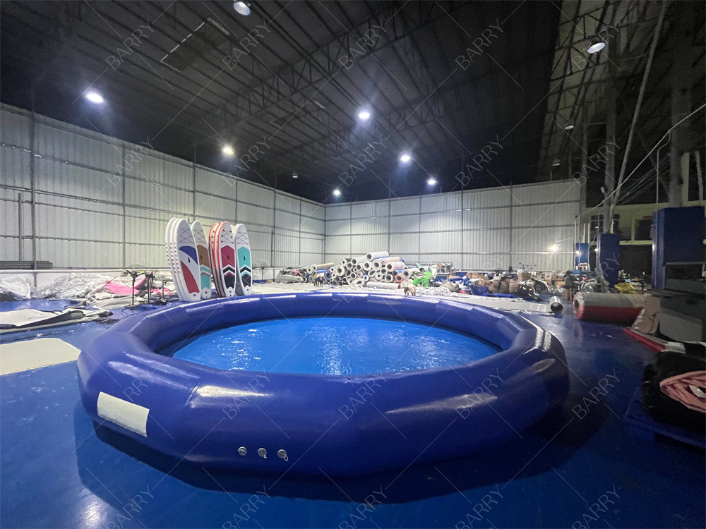 Ronde Kleine Blauwe Grote Leuke Zomer Kinderen Opblaasbaar zwembad Voor Paddelboten Waterballen