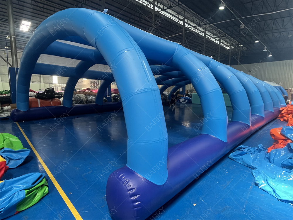 Commercieel evenement PVC koepeldaktent Wasauto-opvang Opblaasbare tentafdekking voor het metalen frame zwembad