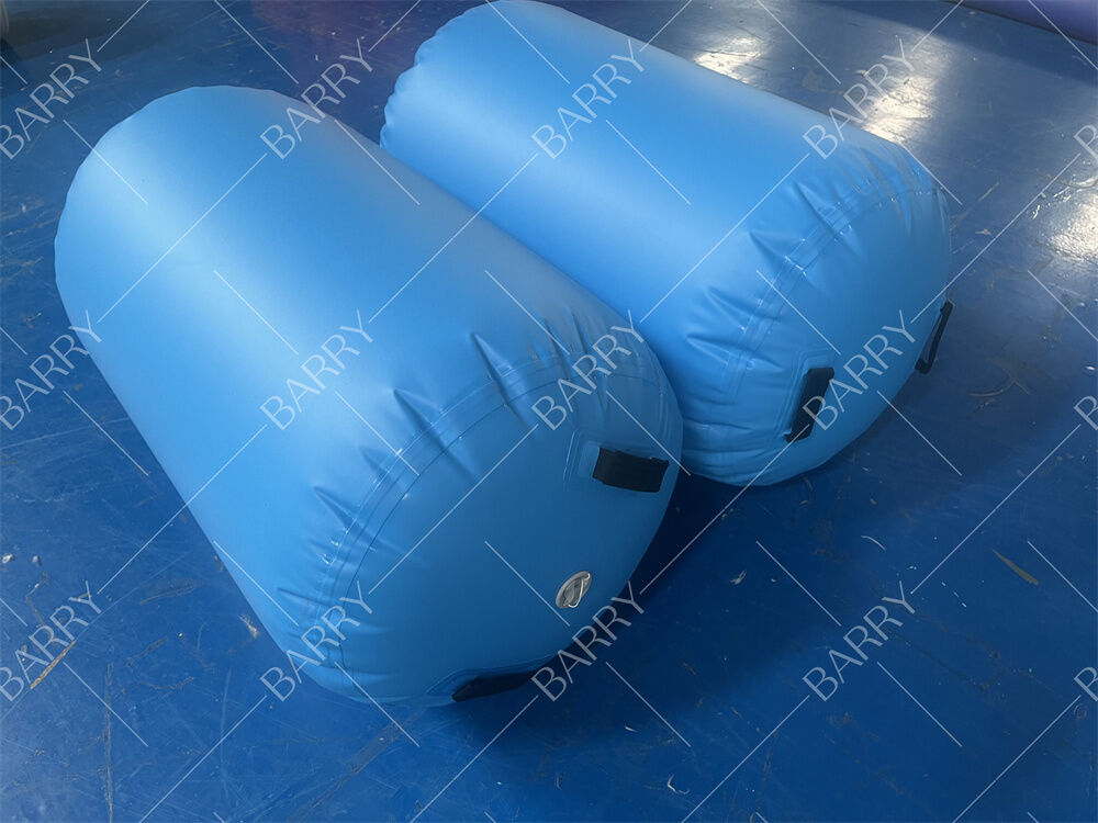 Hoogwaardige PVC opblaasbare luchtbaan Roller Gym Waterdicht rolvat voor gymnastiek Yoga Tumbling