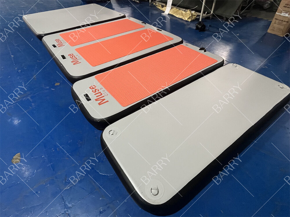 DWF Floating Pilates Mat opblaasbare water yoga mat Aqua fysieke zwevende zwembad mat