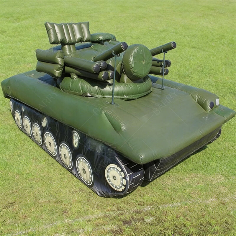 8.8m opblaasbaar militair tank model Outdoor Event Decor Tactische lokaas licht tank