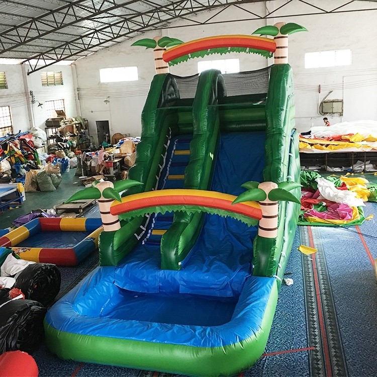 Naar maat gemaakte 0.55mm Opblaasbare het Waterdia's van pvc voor Childre 14 Jaar Leeftijds