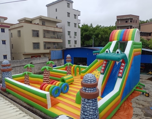 het commerciële Opblaasbare Bouncy-Materiaal van de het Themaspeelplaats van Kasteelpalmen voor Pretpark