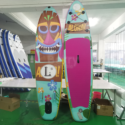 Rozerood Sup van de Kleurenyoga Groot Opblaasbaar het Spelmateriaal PaddleBoard van het Raadswater