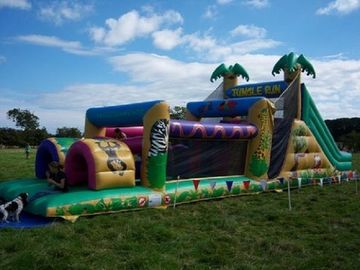 Van de de Cursuslooppas EN14960 van de kinderen de Opblaasbare Hindernis Reusachtige Wildernis Inflatables