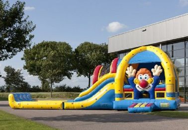 Commerciële Clown Mooie Opblaasbare Combo met Dia en Pool