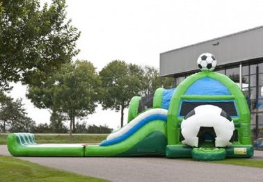 Verbazend Voetbal Opblaasbaar het Springen Kasteel Combo met Waterdia