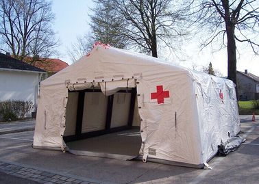 Strakke het Leger Opblaasbare Medische Tent 0.65mm van de Removeblelucht pvc-Geteerd zeildoek