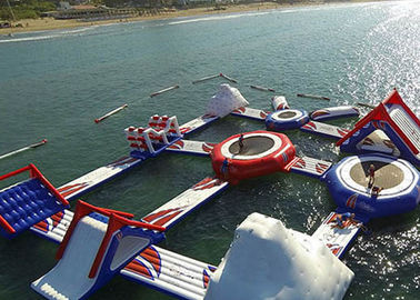 Populair Drijvend Opblaasbaar Eiland, het Aquatische Opblaasbare Materiaal van het Waterpark voor Volwassene