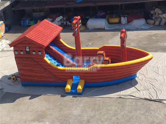 Van het de Piraatschip van pvc Combo van de de Boot Opblaasbare Sprong het Huisdia voor Partij