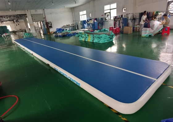 DWF 1.2mm Plato Inflatable Gymnastics Tumble Mats-Luchtspoor 15*2*0.2m