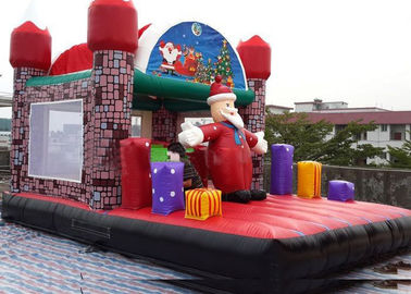 Speelplaats van de Jungel de Opblaasbare Peuter, Kasteel van het Huis het Openluchtbouncy van de Kerstman