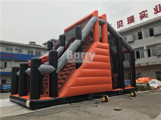 12X5.6X8M Commerciële Springkasteel Gratis Val Opblaasbare Drop Jump Game