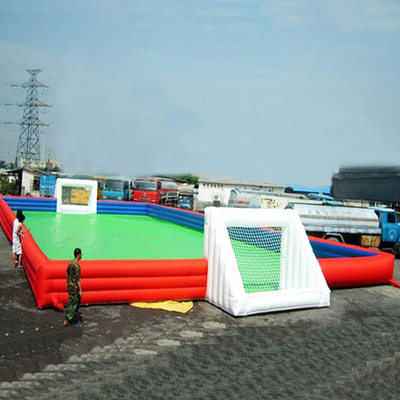 Dekzeil Opblaasbare sportspellen Zeepachtig voetbalveld Voetbal Bounce House