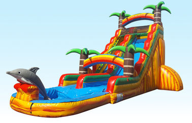 Materiële Opblaasbare het Waterdia's 22FT van Barry PVC Tropisch Paradise met Zijdedruk