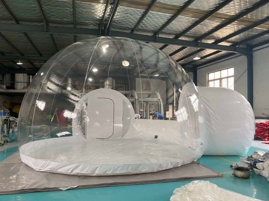 1mm Opblaasbare de Koepel van Eco van de de Tent Commerciële Rang van pvc Duidelijke het Kamperen Bellentent