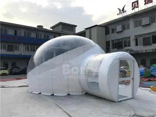 Van de de Koepelbel van de hotelbadkamers Opblaasbare Duidelijke Tent 2 Zaal Enig Tunnelhuis