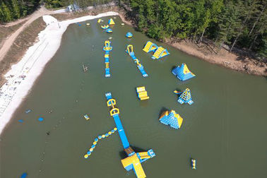 De embleemdruk paste Opblaasbare Watersport/Aquapark voor het Geteerde zeildoek van Meerpvc aan