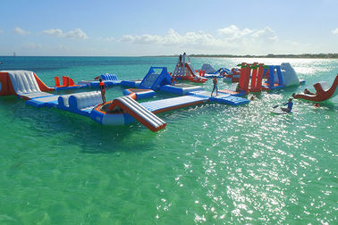 Pvc-Opblaasbaar het Waterpark van Geteerd zeildoekaquaglide/opblaasbaar aquapark voor Pool