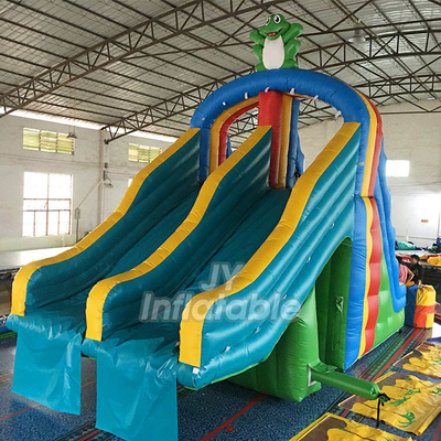 De aantrekkelijke Dia van de Dia Openluchtmini size frog inflatable playground van pvc Opblaasbare Bouncy