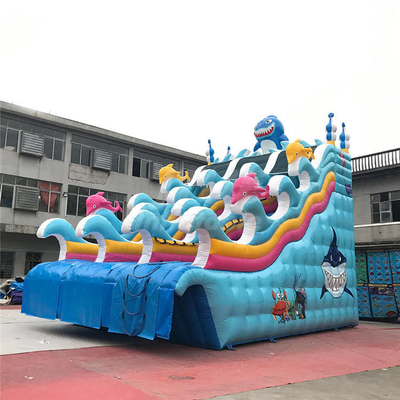 De vuurvaste Dia's van het Geteerd zeildoek Opblaasbare Water voor het Speelcentrum van de Schoolclub