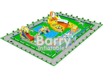 0.55mm projecten van het het waterpark van pvc de Materiële Reuze opblaasbare, pretparkontwerp