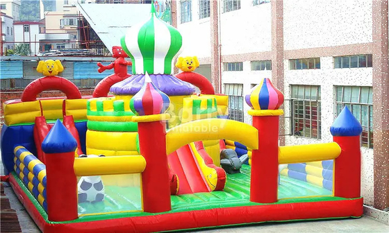 BSCI Slide Springkastelen Indoor Opblaasbare Springkussens Voor Play Center Jumper Speeltuin