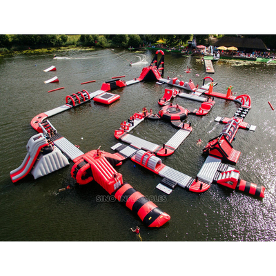 0.9mm PVC Commercia Opblaasbaar Big Blast Waterpark Outdoor Opblaasbaar Waterpark