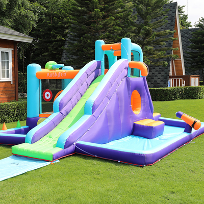 PVC Kids stuiteren achtertuin opblaasbare dia's aangepast thema