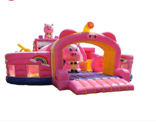 Dier Thema Opblaasbaar Springkussen Verjaardagsfeestje Varken Kids Springen Bouncer