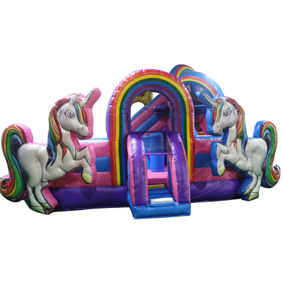 Dekzeil Commercieel Eenhoorn Springkasteel Kids Bounce House Verhuur
