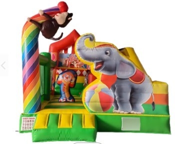 0.55mm het Springen van pvc Commerciële Kastelendieren Jumper Inflatable Castle