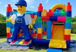 Vermaakpark Bounce House Games Block Party Opblaasbare Combo