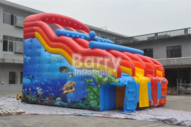 De dubbele Dia's van het het Thema Opblaasbare Water van Stegenseaworld Waterdicht voor Inground-Pool