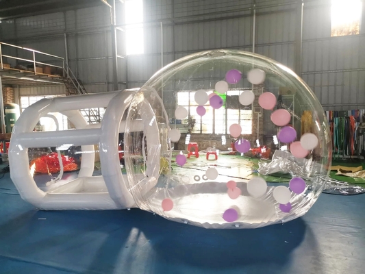 Afdruk beschikbaar opblaasbare feesttent met ballon transparante opblaasbare ballon tent