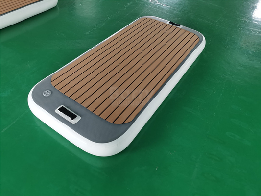 Drop Stitch Materiaal opblaasbaar Pontoon Boot Jetski Dock Lake Drijvend Platform Voor Water Spel