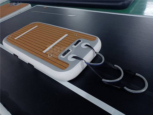 Water Drijvende Entertainment Dock Opblaasbaar met Drop Stitch PVC EVA materiaal