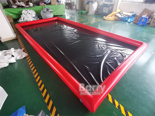 Waterdichte niet-opblaasbare waskussens met PVC-gecoate traliewerk autowas watercontainment mat voor garage vloer