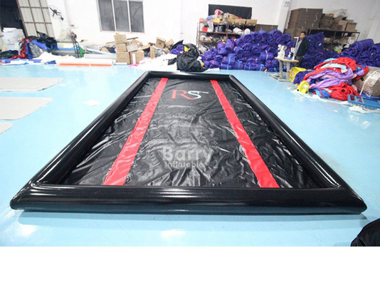 Custom Design Outdoor Big Portable Blow Up opblaasbare wasmat met luchtpomp voor buiten
