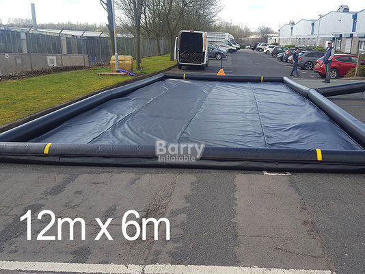 PVC-opblaasbare wasmat voor auto's Plastic auto-containment mat voor sneeuw ijs water en modder garage vloer mat