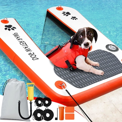 Veilig en gemakkelijk Klim Persoonlijke Kleur Opblaasbare Pup Plank Hondenbalk Ladder Leuk en amusant voor uw hond