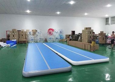 Drijvende van de de Spelenlucht van Water Blauwe Opblaasbare Sporten het Spoor Tuimelende Mat voor Gymnastiek